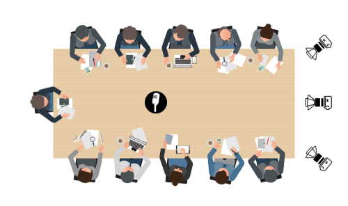 Příklad rozmístění kamer