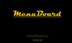 Výchozí obrazovka MenuBoard klienta
